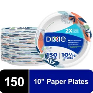 Dixie Everyday Disposable Paper Plates,150 Count